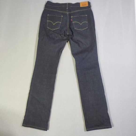 Levi's 505 jeans classic mid-rise straight leg women's size 4 M indigo blue - Picture 3 of 16